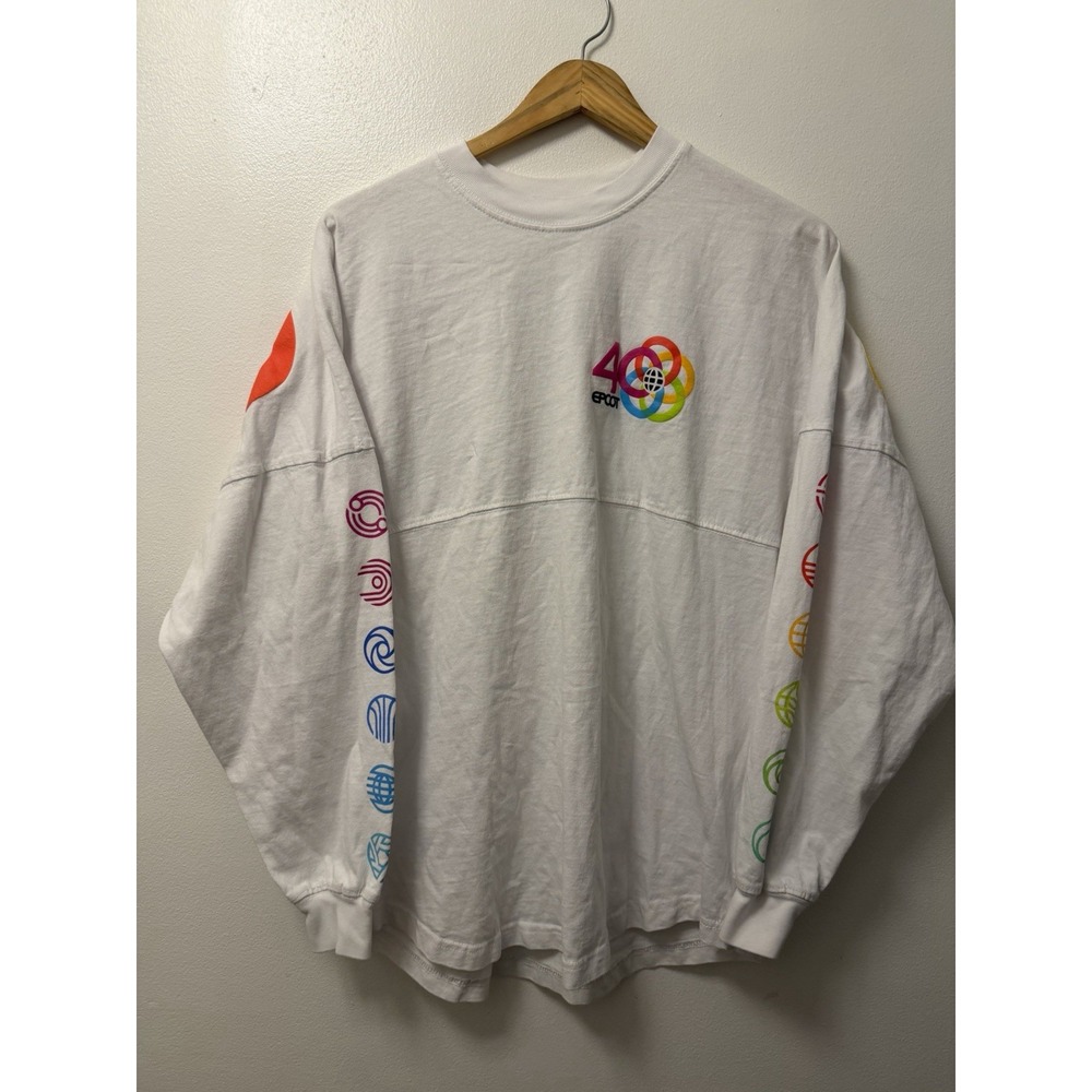 2022 Walt Disney World Parks Epcot 40th White Spirit Jersey Adult Size Small